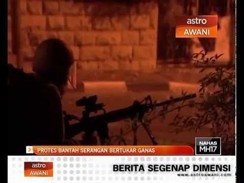 Protes bantah serangan rejim zionis bertukar ganas