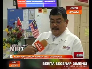 Kerja penyelidikan mangsa MH17 diteruskan