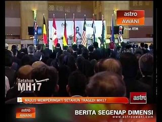 Sesi penghormatan mangsa tragedi MH17