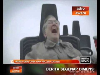 Warga emas pertama kali naik roller coaster