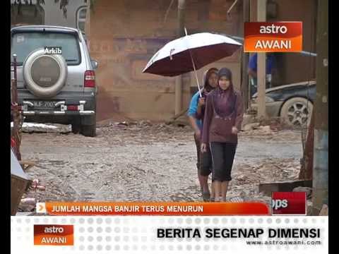 Jumlah mangsa banjir terus menurun