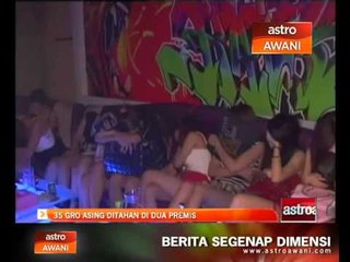 35 GRO asing ditahan di dua premis