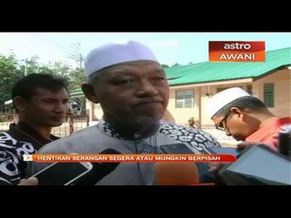 Hentikan serangan segera atau mungkin berpisah