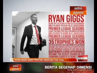 Ryan Giggs lebih penting daripada Van Gaal