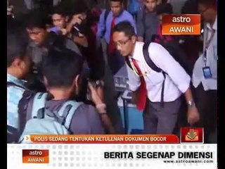 1MDB: Polis sedang tentukan ketulenan dokumen bocor