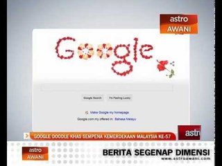 Google Doodle khas sempena Kemerdekaan Malaysia ke-57