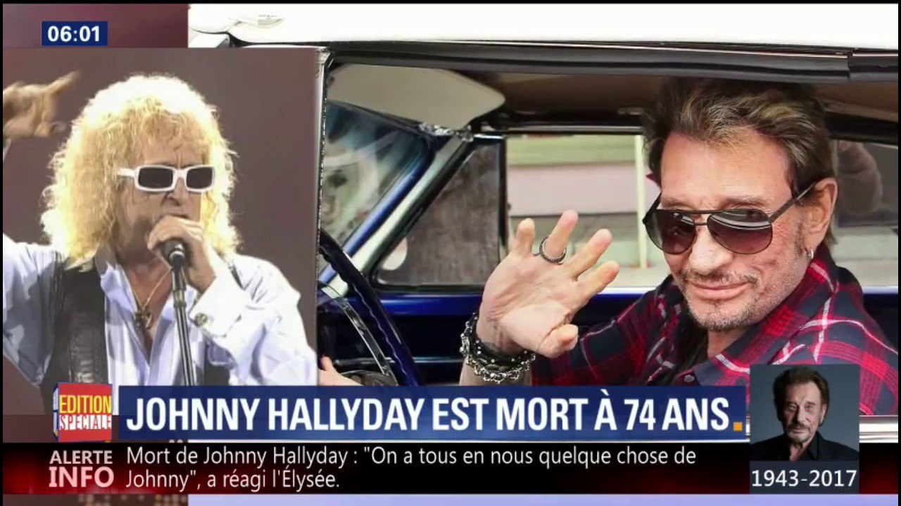 Mort de Johnny Hallyday: "Il est parti en héros", salue Michel Polnareff