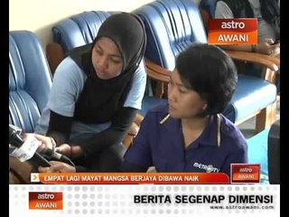 Empat lagi mayat mangsa berjaya dibawa naik