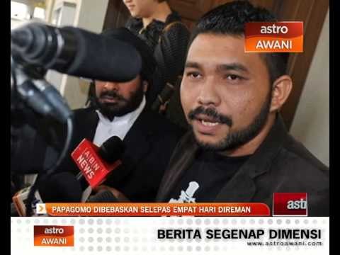Papagomo dibebaskan selepas empat hari direman