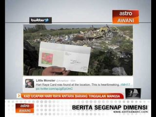 Kad ucapan Hari Raya antara barang tinggalan mangsa