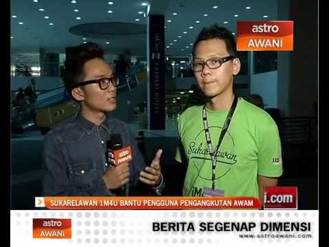 Sukarelawan 1M4U bantu pengguna pengangkutan awam