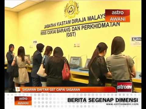 Sasaran daftar GST capai sasaran