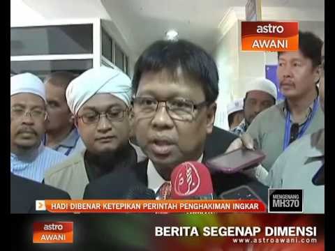 Hadi dibenar ketepikan perintah penghakiman ingkar