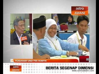 Pengiraan undi PRK Rompin