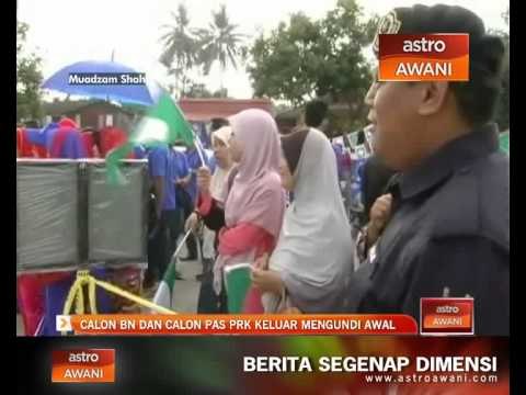 Calon BN dan calon PAS PRK Rompin keluar mengundi awal
