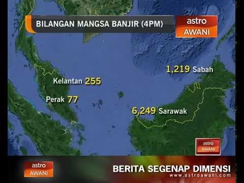 Bilangan mangsa banjir setakat 4 petang, 21 Jan