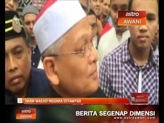 Rakaman ketika Imam Masjid Negara ditampar