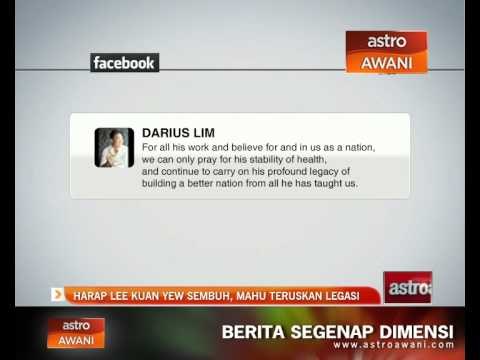 Harap Lee Kuan Yew sembuh, mahu teruskan legasi