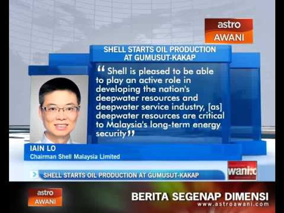 Shell starts oil production at Gumusut-Kakap