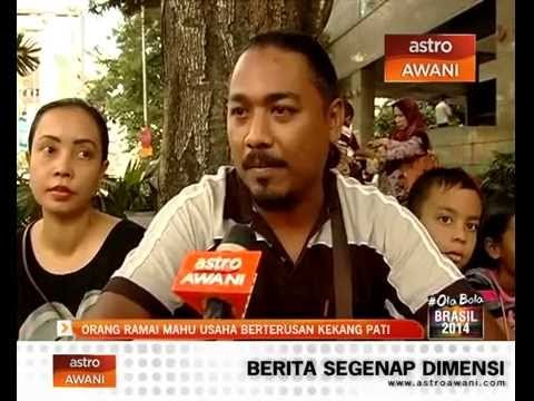 Orang ramai mahu usaha berterusan banteras PATI