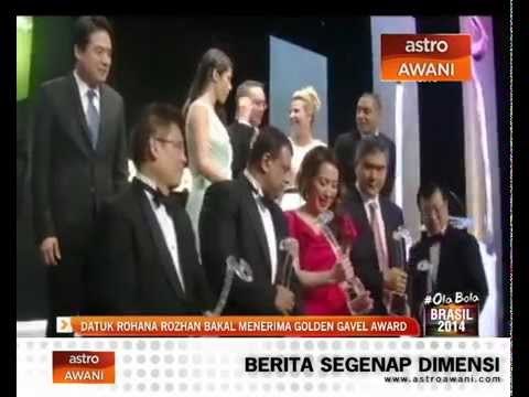 Datuk Rohana Rozhan bakal menerima Golden Gavel Award
