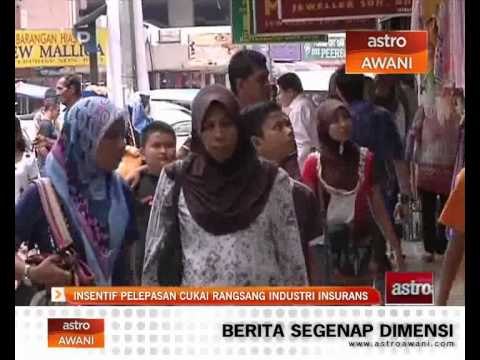 Insentif pelepasan cukai rangsang industri insurans