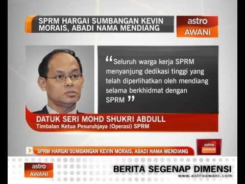 SPRM hargai sumbangan Kevin Morais, abadi nama mendiang