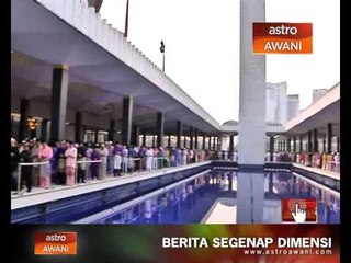 YDP Agong tunai solat sunat Aidilfitri di Masjid Negara