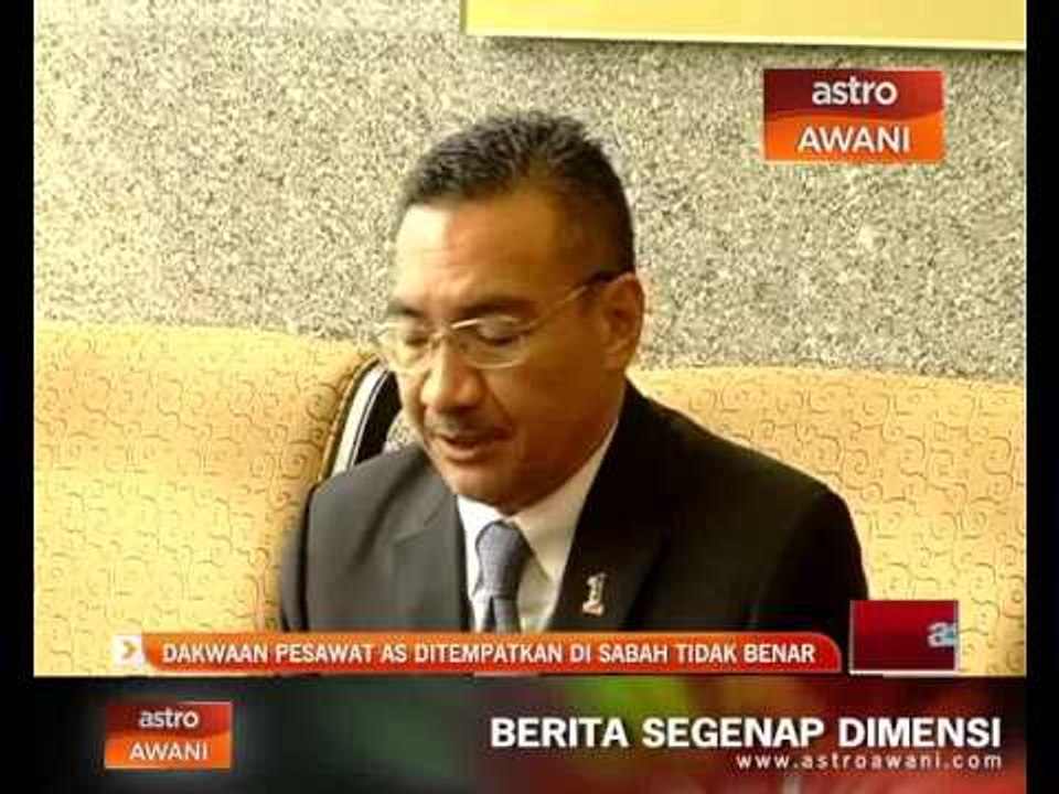 Dakwaan pesawat AS ditempatkan di Sabah tidak benar