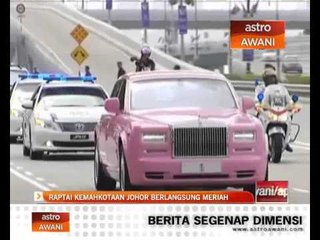 Raptai Kemahkotaan Johor berlangsung meriah