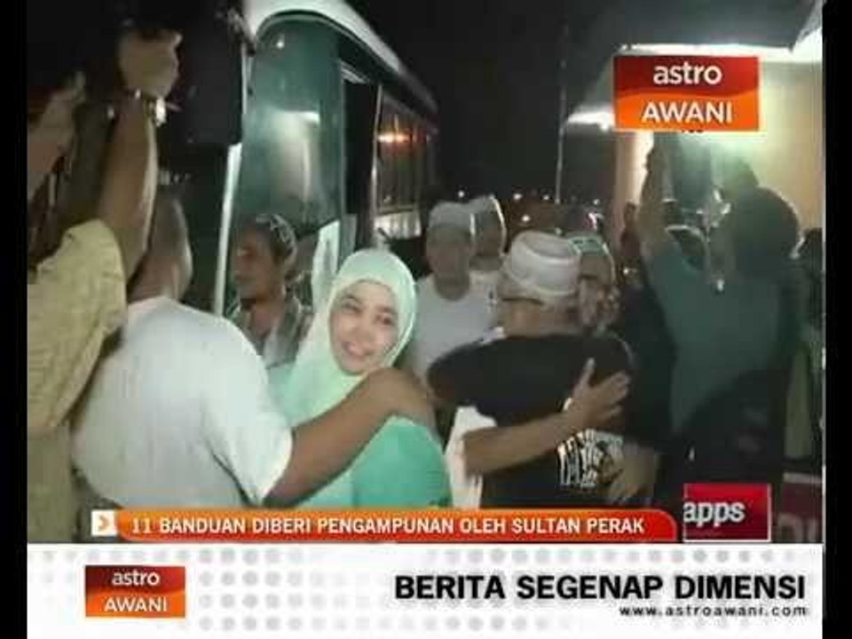 11 banduan diberi pengampunan oleh Sultan Perak