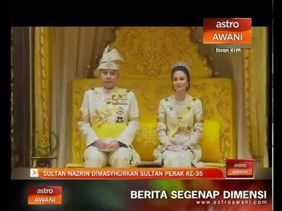 Sultan Nazrin dimasyhurkan Sultan Perak ke-35