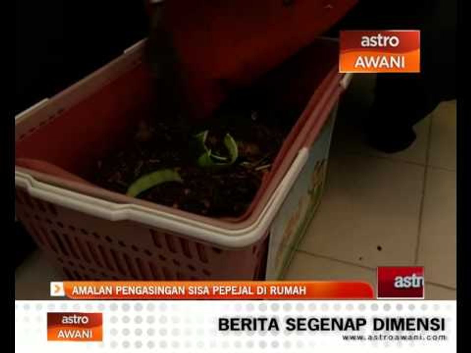 Amalan pengasingan sisa pepejal di rumah