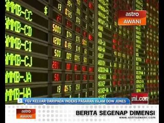 Download Video: FGV keluar daripada indeks pasaran Islam Dow Jones