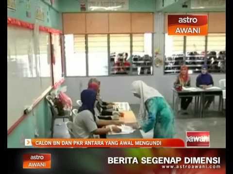 Calon BN dan PKR antara yang awal mengundi