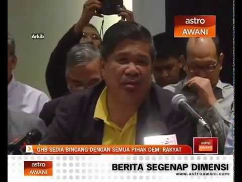 GHB sedia bincang dengan semua pihak demi rakyat