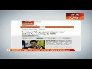 Shuhaimi: Ucapan ‘barua’ khusus untuk KPN sahaja