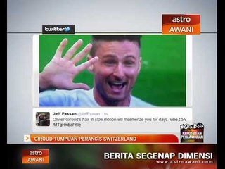 Giroud tumpuan Perancis - Switzerland