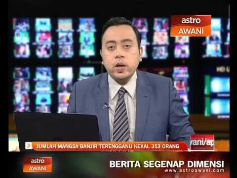 Jumlah mangsa banjir Terengganu kekal 353 orang