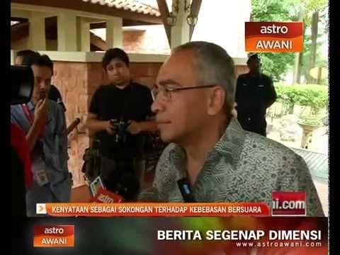 Kenyataan Nazir Razak sebagai sokongan terhadap kebebasan bersuara