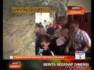 Nahas helikopter Pakistan: Taliban dilapor mengaku bertanggungjawab