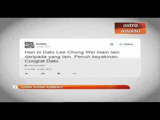 Juara sudah kembali! - Reaksi netizen