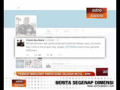Pemberi maklumat harus guna saluran betul - Ketua Polis Negara