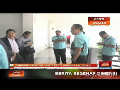Bangunan runtuh: kontraktor didenda RM100,000