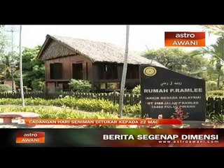 Cadangan Hari Seniman ditukar kepada 22 Mac