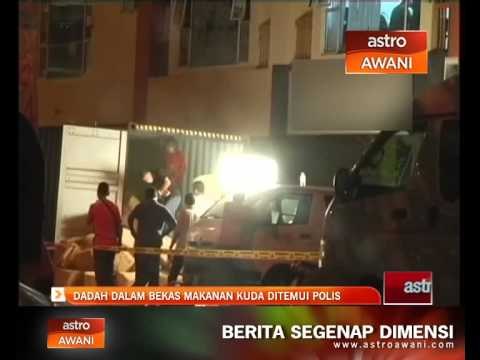 Dadah dalam bekas makanan kuda ditemui polis