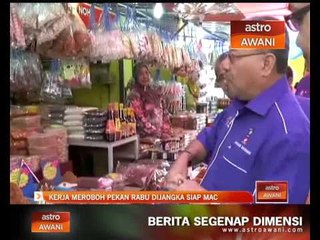 Kerja meroboh Kompleks Pekan Rabu dijangka siap Mac