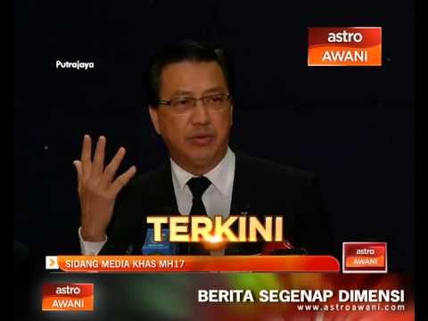 Sidang Media Khas MH17 oleh Menteri Pengangkutan