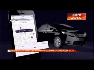 Kenderaan Uber lebih banyak daripada teksi biasa di NY
