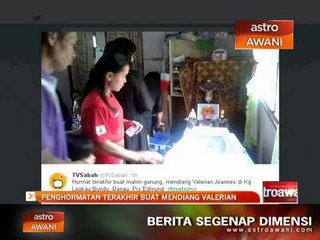 Penghormatan terakhir buat mendiang Valerian